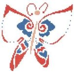 (image for) Summer Butterfly Red/Blue